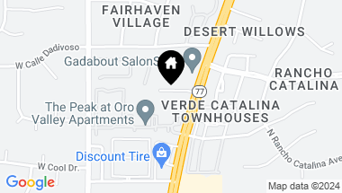 Map of 8271 N Oracle Road Unit: 245, Tucson AZ, 85704