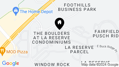 Map of 1500 E Pusch Wilderness Drive, Tucson AZ, 85737