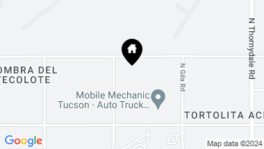 Map of 4141 W Camino Del Norte, Tucson AZ, 85742