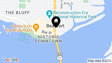 Map of 611 Bay Street, Beaufort SC, 29902