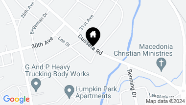 Map of 291 Clover Avenue, Columbus GA, 31903-1671