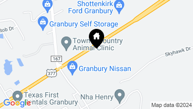Map of 4705 E US Highway 377, Granbury TX, 76049