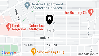 Map of 1215 19th Street, Columbus GA, 31901