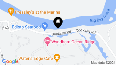 Map of 3741 Dock Site Road, Edisto Island SC, 29438
