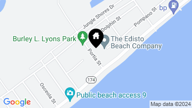 Map of 607 Portia St, Edisto Beach SC, 29438