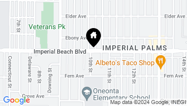 Map of 1031 Imperial Beach Blvd., Imperial Beach CA, 91932