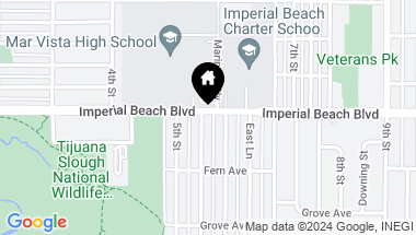 Map of 1101 California Street, Imperial Beach CA, 91932