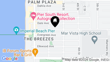 Map of 231-47 Elm Avenue, Imperial Beach CA, 91932