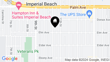 Map of 1020 Elm Ave A&b, Imperial Beach CA, 91932