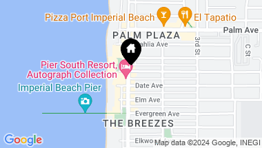 Map of 801b Seacoast Drive # b, Imperial Beach CA, 91932