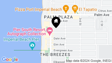 Map of 132 Daisy Avenue, Imperial Beach CA, 91932