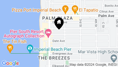 Map of 148 & 154 Daisy Ave, Imperial Beach CA, 91932