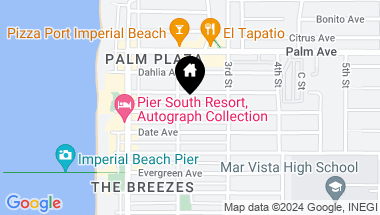 Map of 214 Daisy Avenue, Imperial Beach CA, 91932