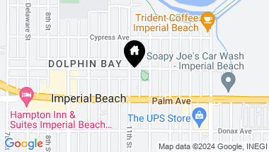Map of 619 11th Street, Imperial Beach CA, 91932