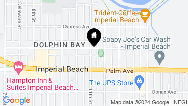 Map of 619 11th Street, Imperial Beach CA, 91932