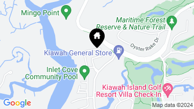 Map of 128 Bobcat Lane, Kiawah Island SC, 29455