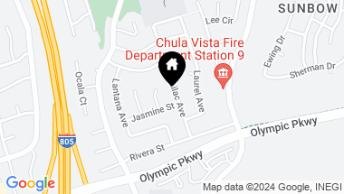 Map of 1442 Lilac Avenue, Chula Vista CA, 91911