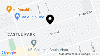 Map of 187 Oxford Street, Chula Vista CA, 91911