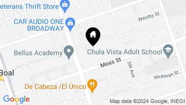 Map of 564 Arizona Street, Chula Vista CA, 91911