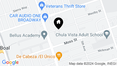 Map of 564 Arizona Street, Chula Vista CA, 91911