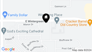 Map of 1012 E Wintergreen Road, De Soto TX, 75115