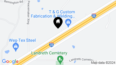 Map of 88441 Interstate 20, Santo TX, 76472