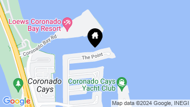 Map of 25 The Point, Coronado CA, 92118