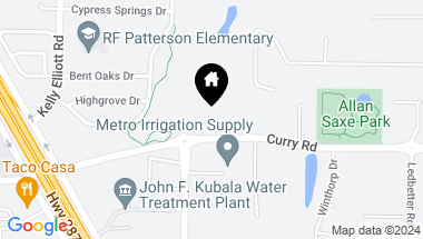 Map of 4101 Curry Road, Arlington TX, 76001