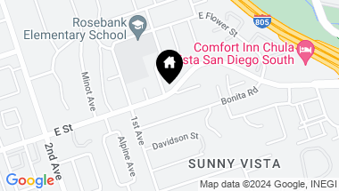 Map of 2850 52 E Street, San Diego CA, 92102