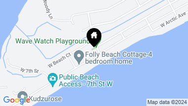 Map of 504 W Ashley Avenue, Folly Beach SC, 29439