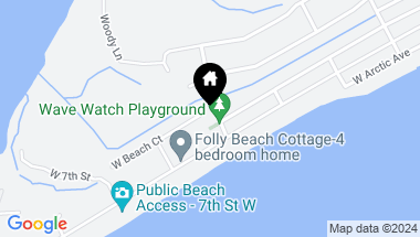 Map of 501 W Beach Court, Folly Beach SC, 29439