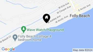 Map of 309 W Ashley Avenue, Folly Beach SC, 29439