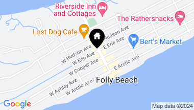 Map of 103 W Erie Avenue, Folly Beach SC, 29439