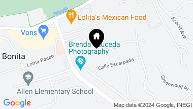 Map of 1028 Calle Mesita, Bonita CA, 91902