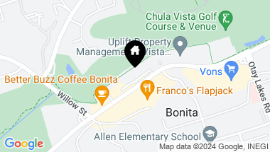 Map of 4201 Bonita Road Unit: 154, Bonita CA, 91902