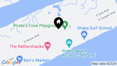 Map of 420 E Erie Avenue, Folly Beach SC, 29439