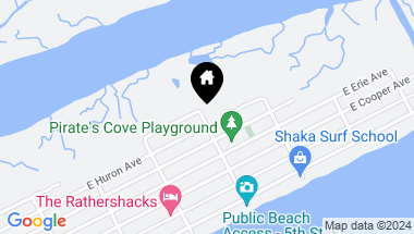 Map of 0 East Huron Avenue, Folly Beach SC, 29439