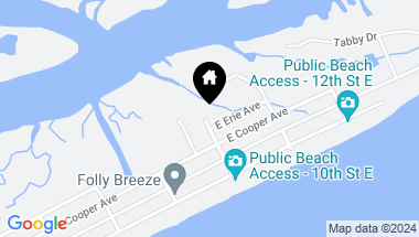 Map of 67 West 10th Street # B2, Folly Beach SC, 29439