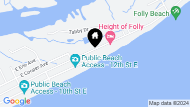 Map of 1217 E Ashley Avenue, Folly Beach SC, 29439