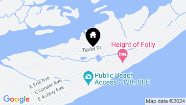 Map of 1211 Tabby Drive, Folly Beach SC, 29439