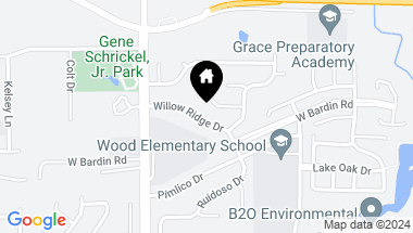 Map of 3509 Willow Ridge Drive, Arlington TX, 76017