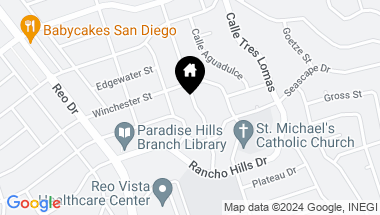 Map of 2546 Calle Serena, San Diego CA, 92139