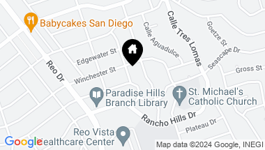 Map of 2527 Calle Gaviota, Paradise Hills CA, 92139