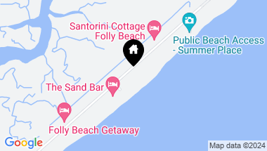 Map of 1681 E Ashley Avenue # B Unit: A And B, Folly Beach SC, 29439