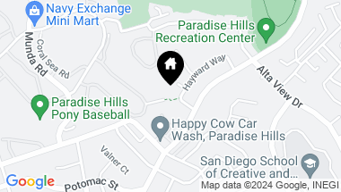 Map of 2216 Calle Chanate, San Diego CA, 92139