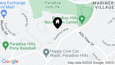 Map of 2181 Rising Glen Way, Paradise Hills CA, 92139