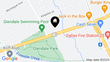Map of 5024 E Frio Drive, Dallas TX, 75216