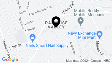 Map of 3600 Paradise Valley Rd, National City CA, 91950
