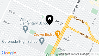 Map of 465-469 E Avenue, Coronado CA, 92118
