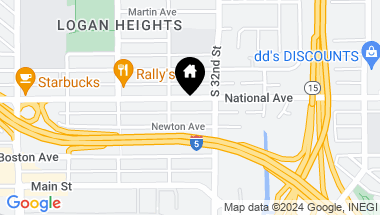 Map of 3137 National Avenue, San Diego CA, 92113